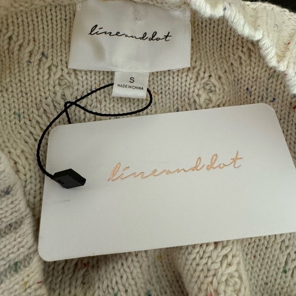 NWT Line & Dot Ruby Textured Midi Sweater Dress Cable Knit size Small - Picture 7 of 8